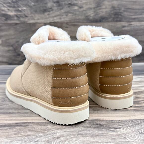 NIB Sanuk Cozy Vibe Mid SL Boots Booties 7M Tannin - Picture 9 of 12